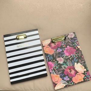 Clipboard with notepad